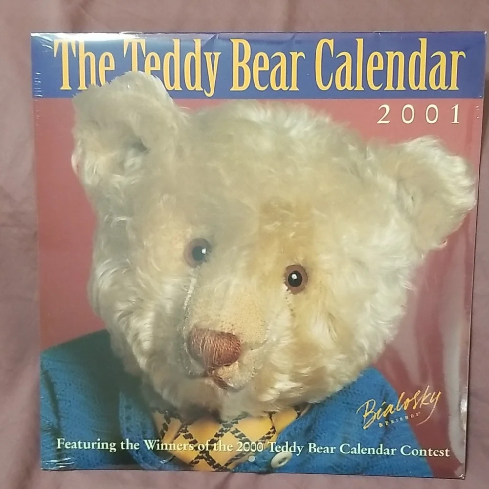 Vintage Teddy Bear Calendar 2001